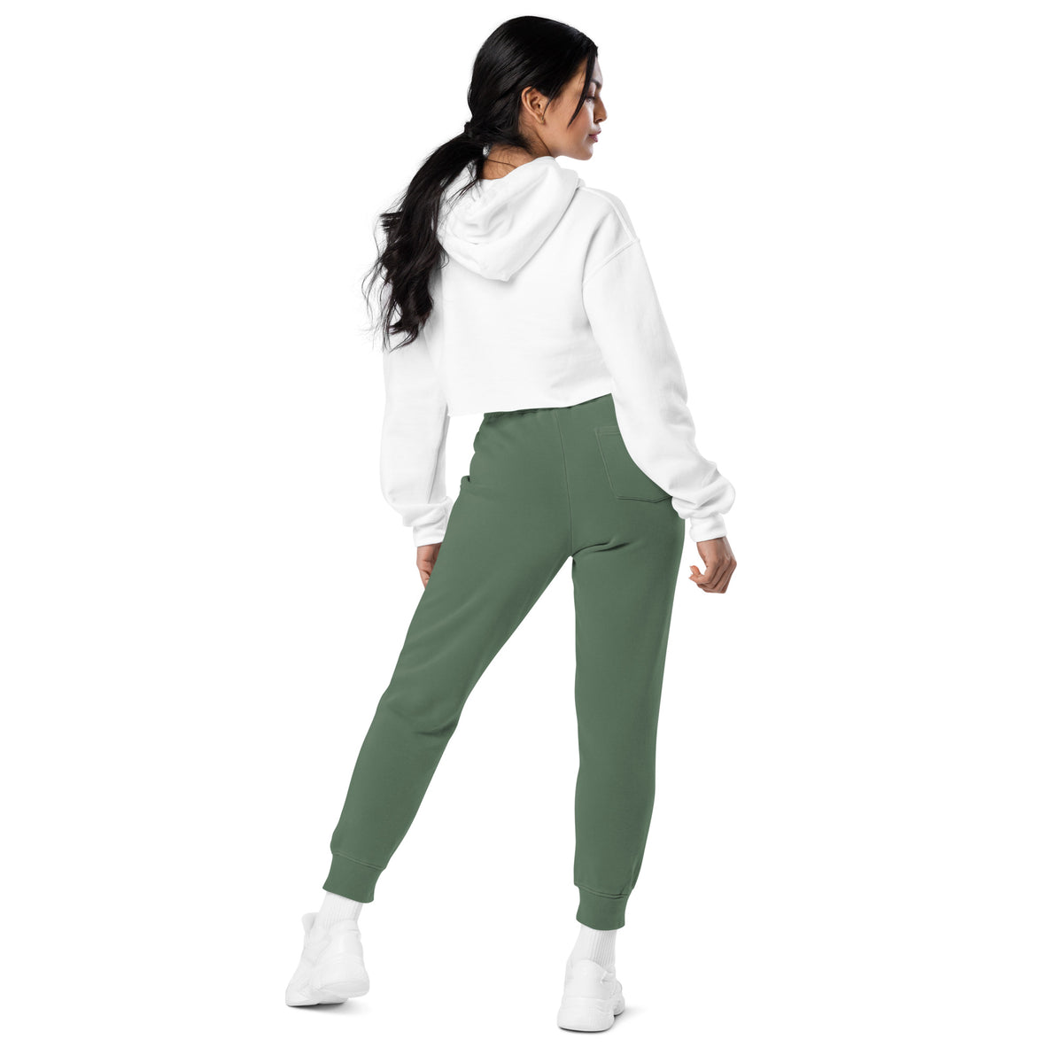 Women pigment-dyed sweatpants