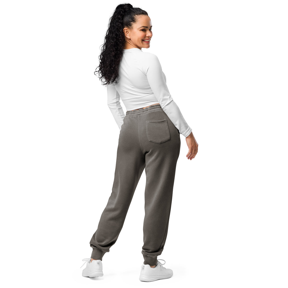Women pigment-dyed sweatpants