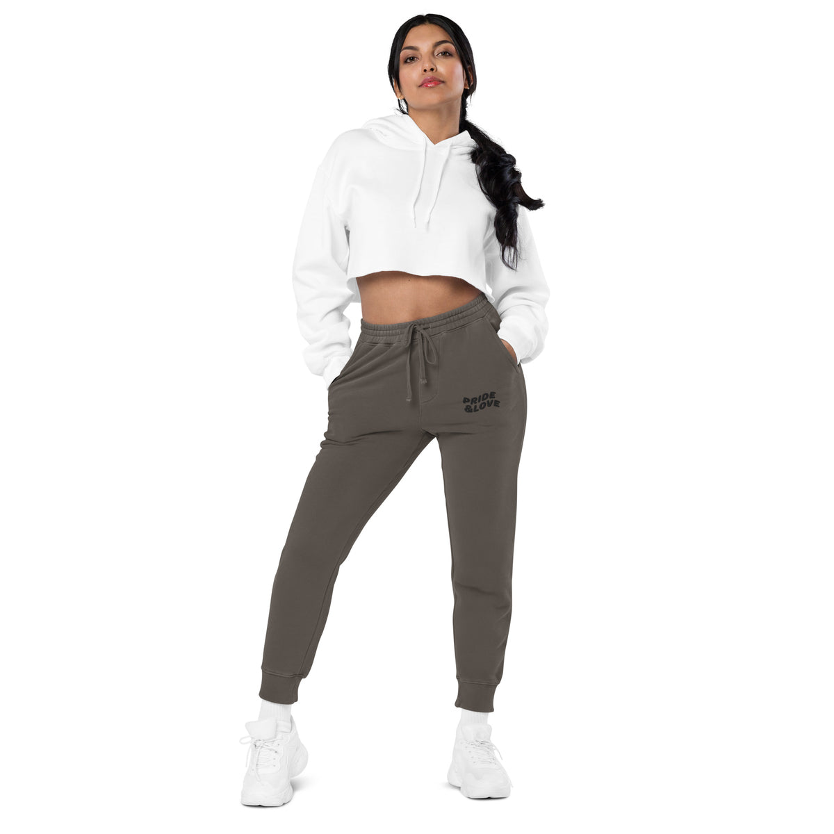 Women pigment-dyed sweatpants