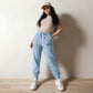 Women pigment-dyed sweatpants