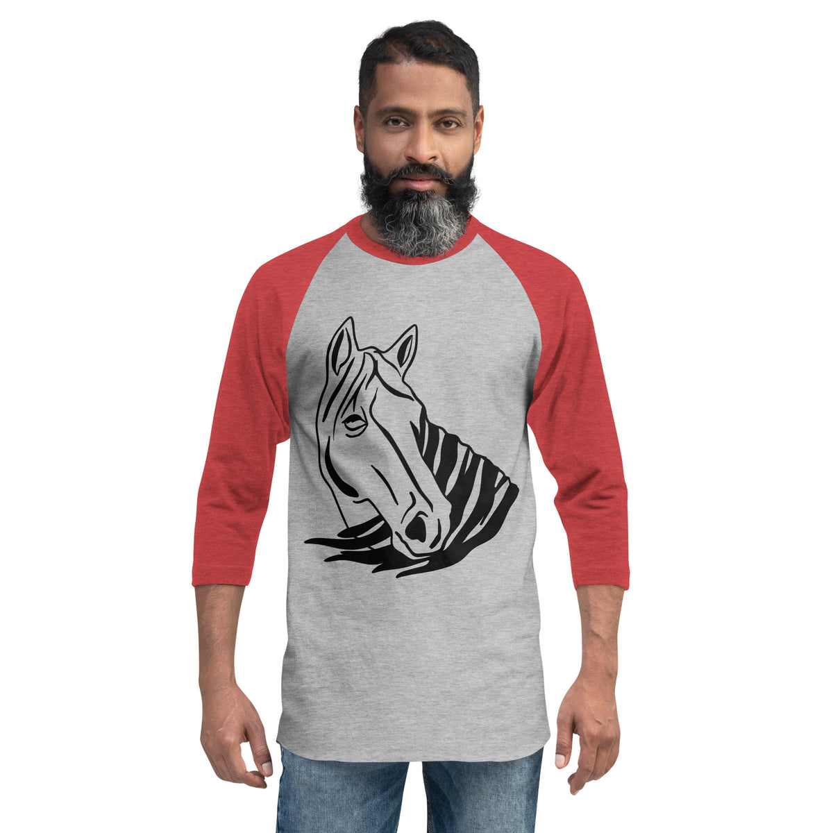 3/4 sleeve raglan shirt