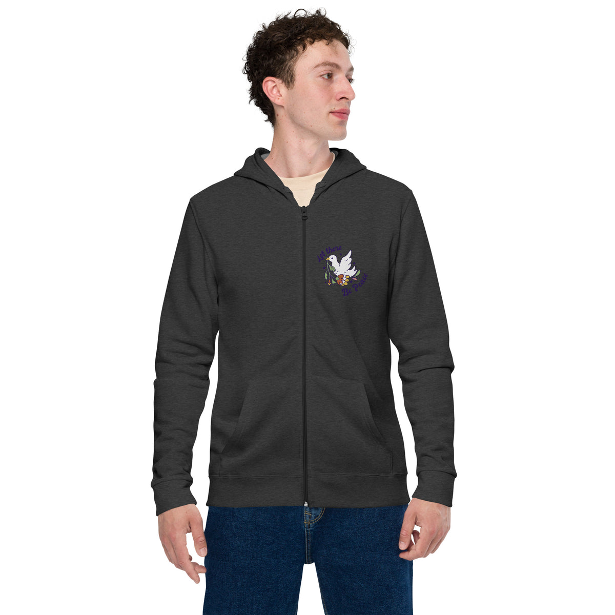 Men basic zip hoodie