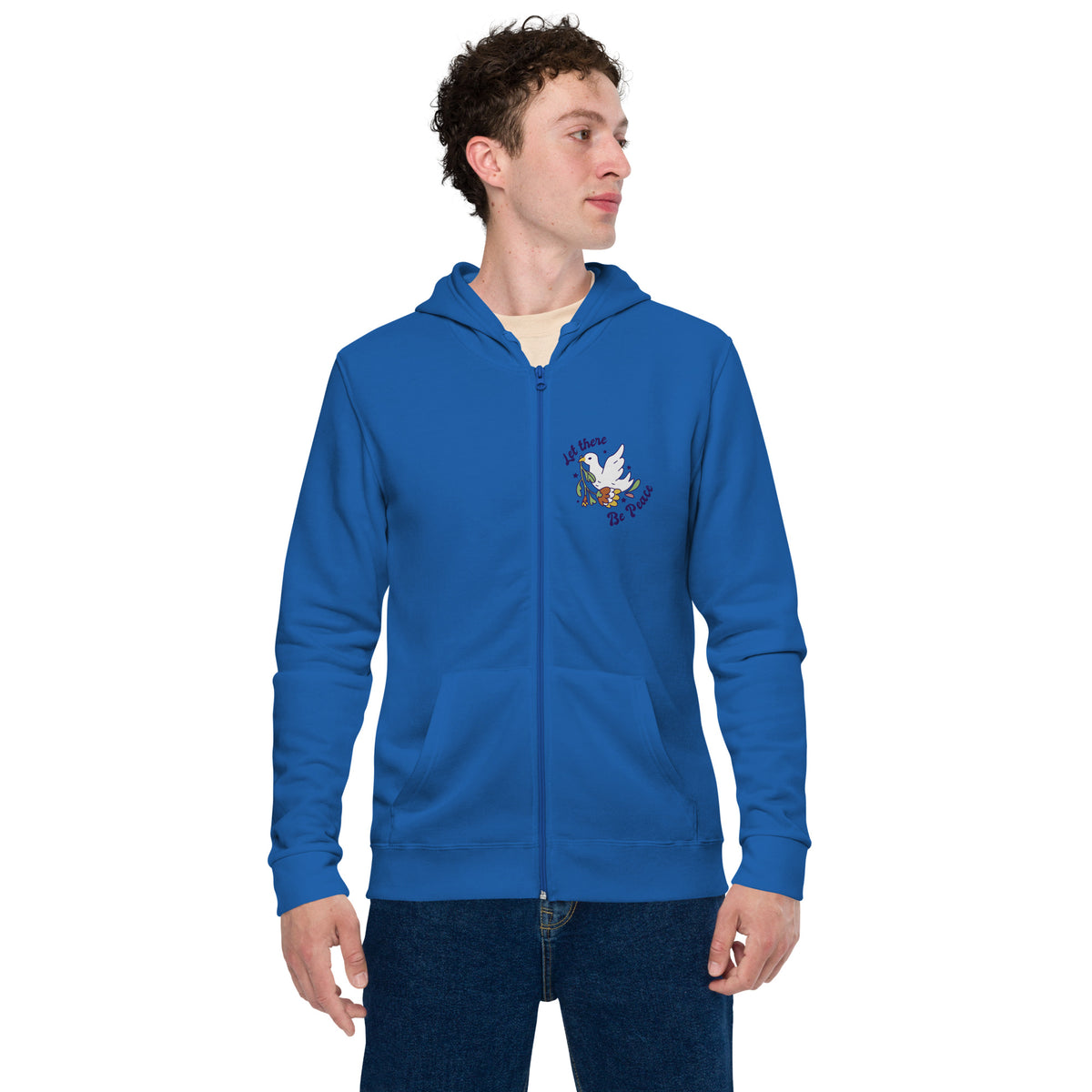 Men basic zip hoodie