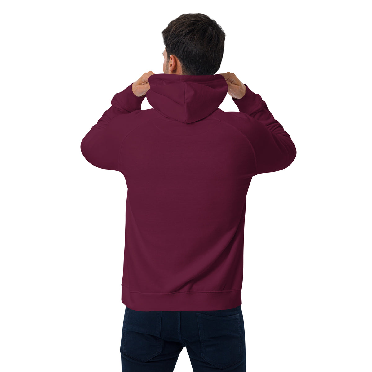Men eco raglan hoodie